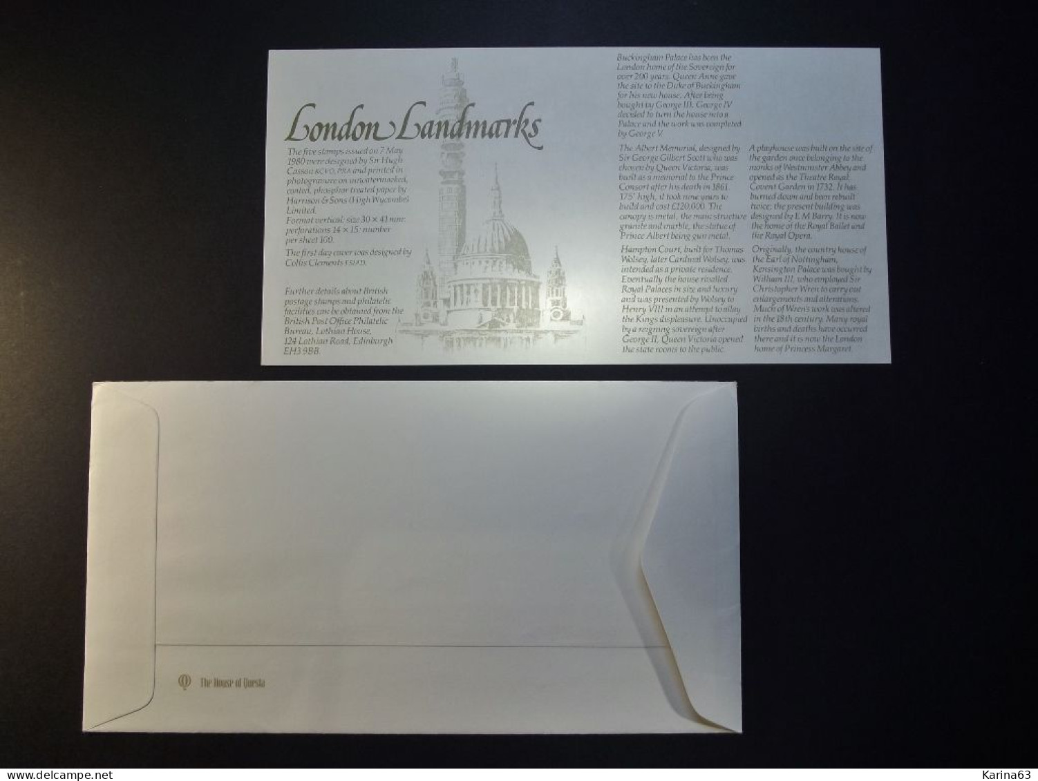 Great Britain - FDC - 1980 - 1 Envelope  - London Landmarks   - With Insert - Cancellation Southend-on Sea - Essex - 1971-80 Ediciones Decimal