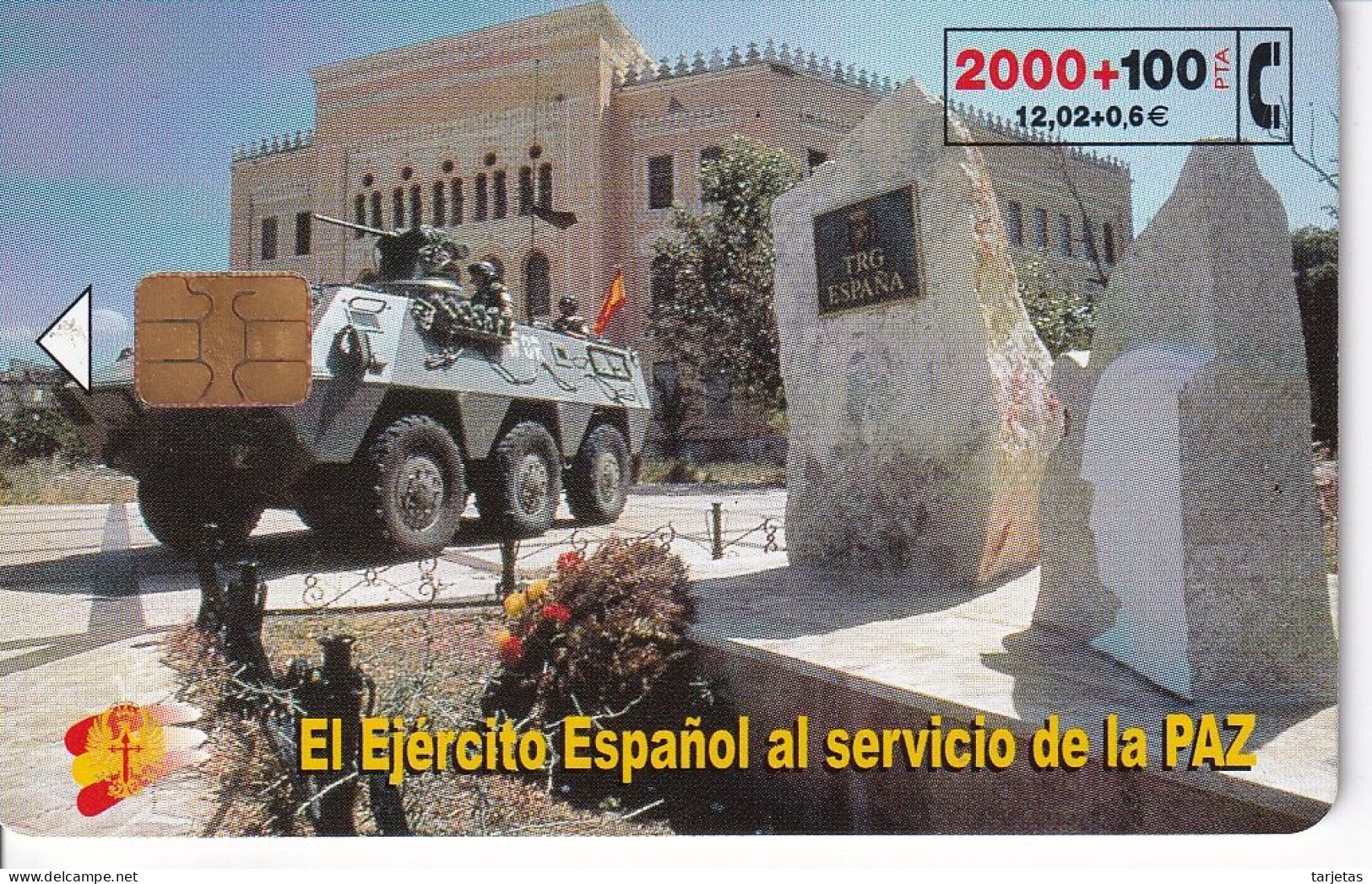 CP-218-F TARJETA DEL EJERCITO ESPAÑOL EN BOSNIA DE TIRAJE 6200 Y FECHA 10/01 - Conmemorativas Y Publicitarias