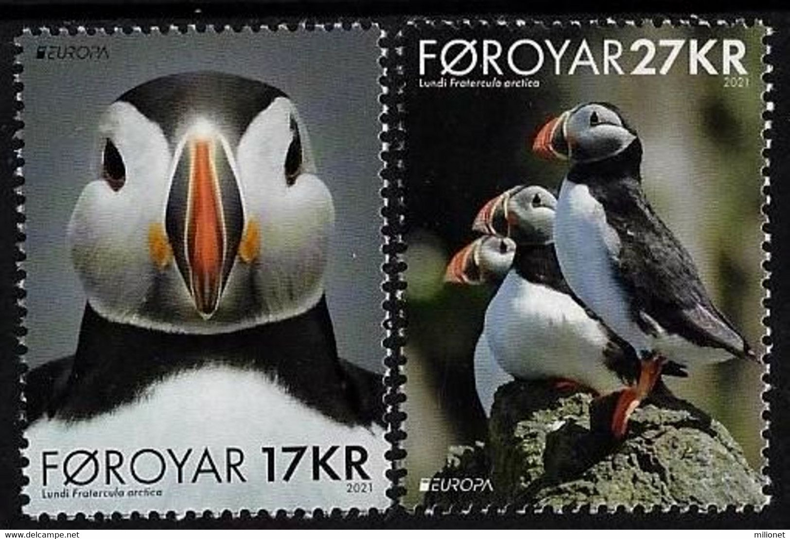 SALE! ISLAS FEROE FAROE ISLANDS 2021 EUROPA CEPT ENDANGERED NATIONAL WILDLIFE 2 Stamps From Sheets + 2 Frrom Booklet ** - 2021