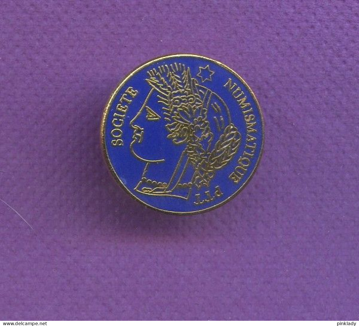 Superbe Pins Théme La Poste Societe Numismatique Ptt Egf Q491 - Post