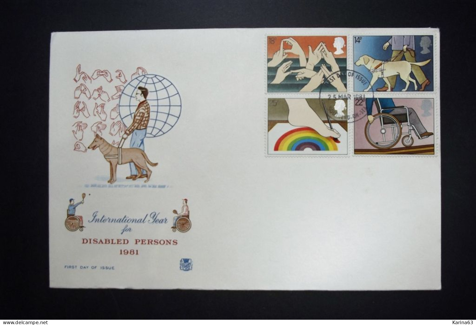 Great Britain - FDC - 1981 - 1 Envelope - Disabled Persons - With Insert - Cancellation Southend-on Sea - Essex - 1981-1990 Dezimalausgaben