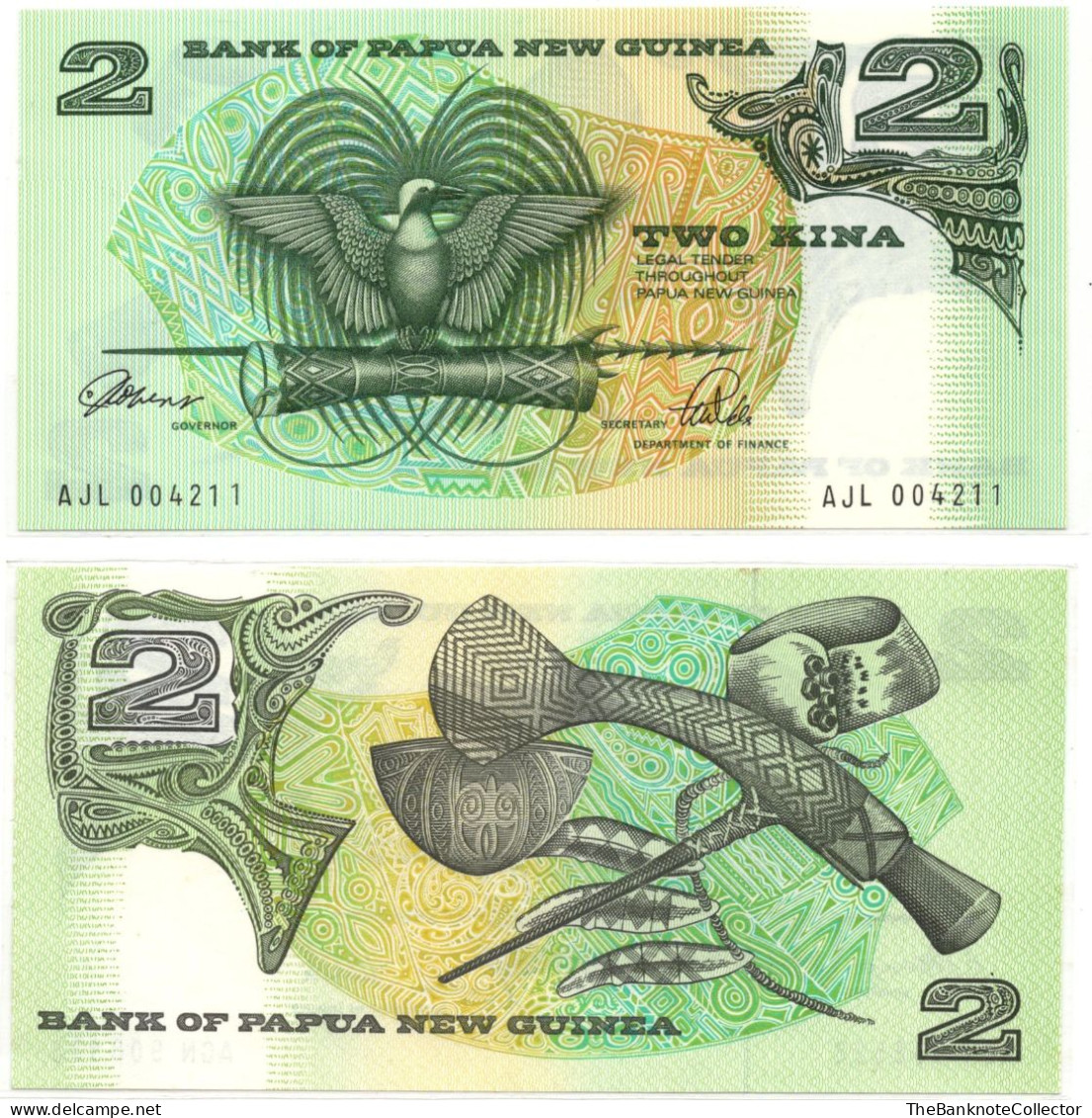 Papua New Guinea 2 Kina ND 1981  P-5 - Papoea-Nieuw-Guinea