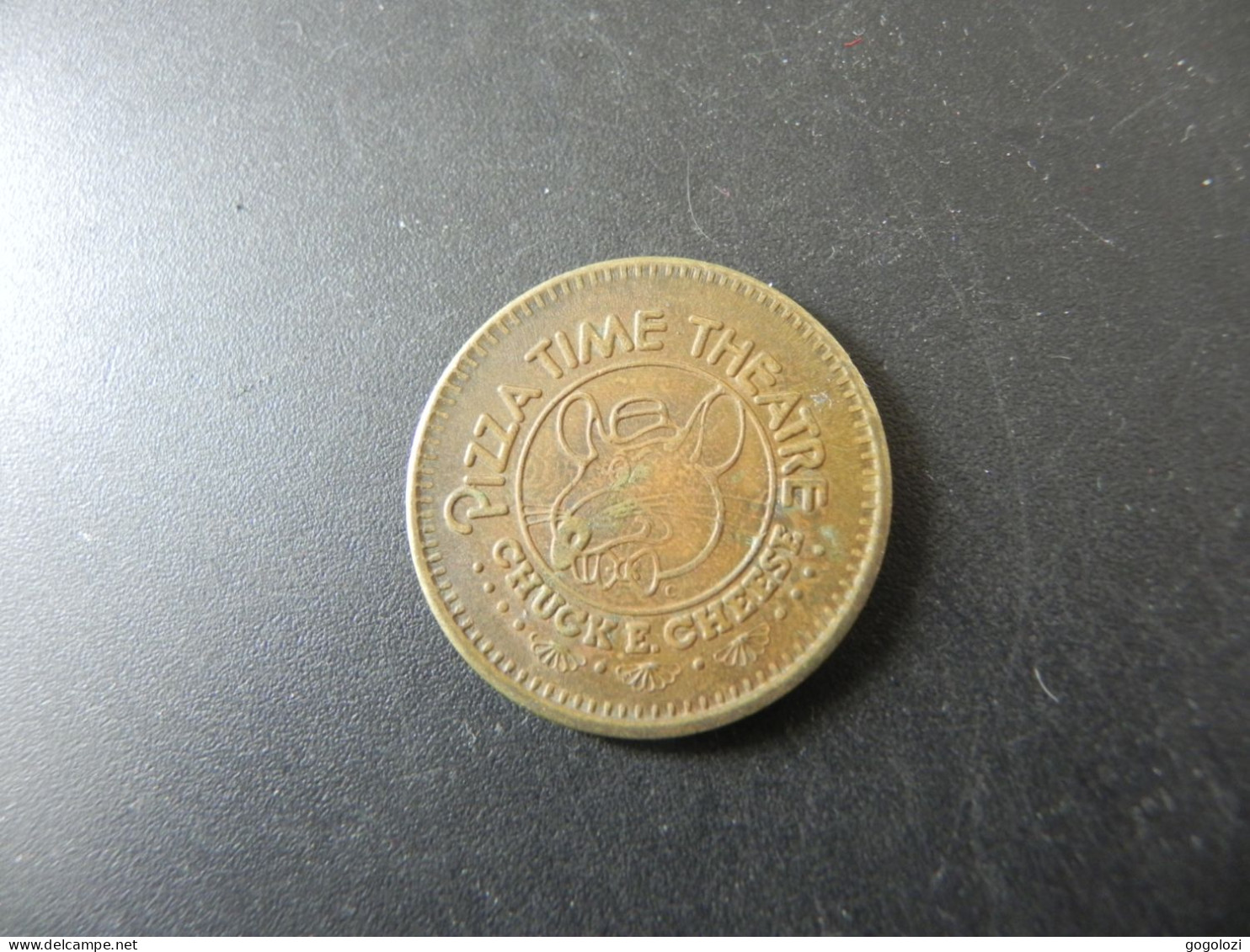 Jeton Token - USA - Pizzatime Theatre Chuck E. Cheese's 25 Cents 1982 - Atari - Otros & Sin Clasificación