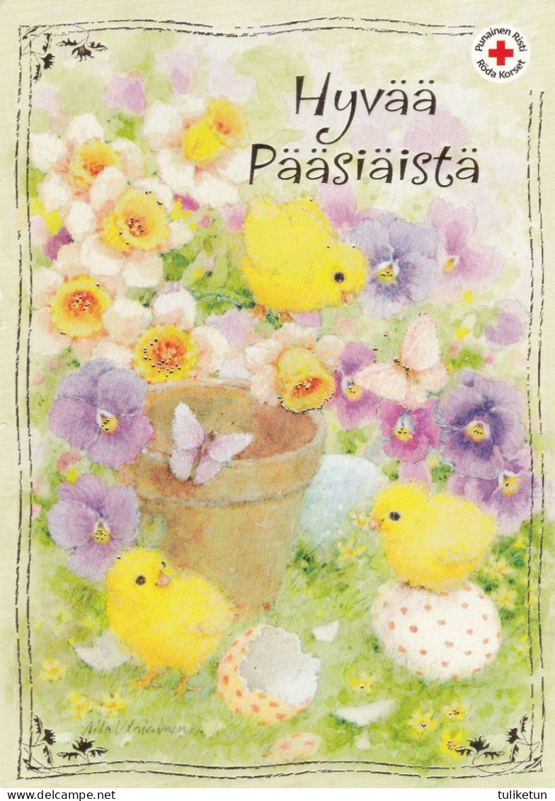 Postal Stationery - Easter Flowers - Chicks - Eggs - Red Cross 2010 - Suomi Finland - Postage Paid - RARE - Postal Stationery