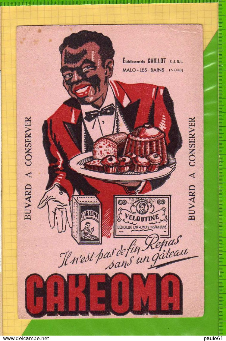 Lot 2    BUVARDS & Blotting Paper : Gateau CAKEOMA  Gaillot Malo Les Bains Blanc Et Rose - Süssigkeiten & Kuchen