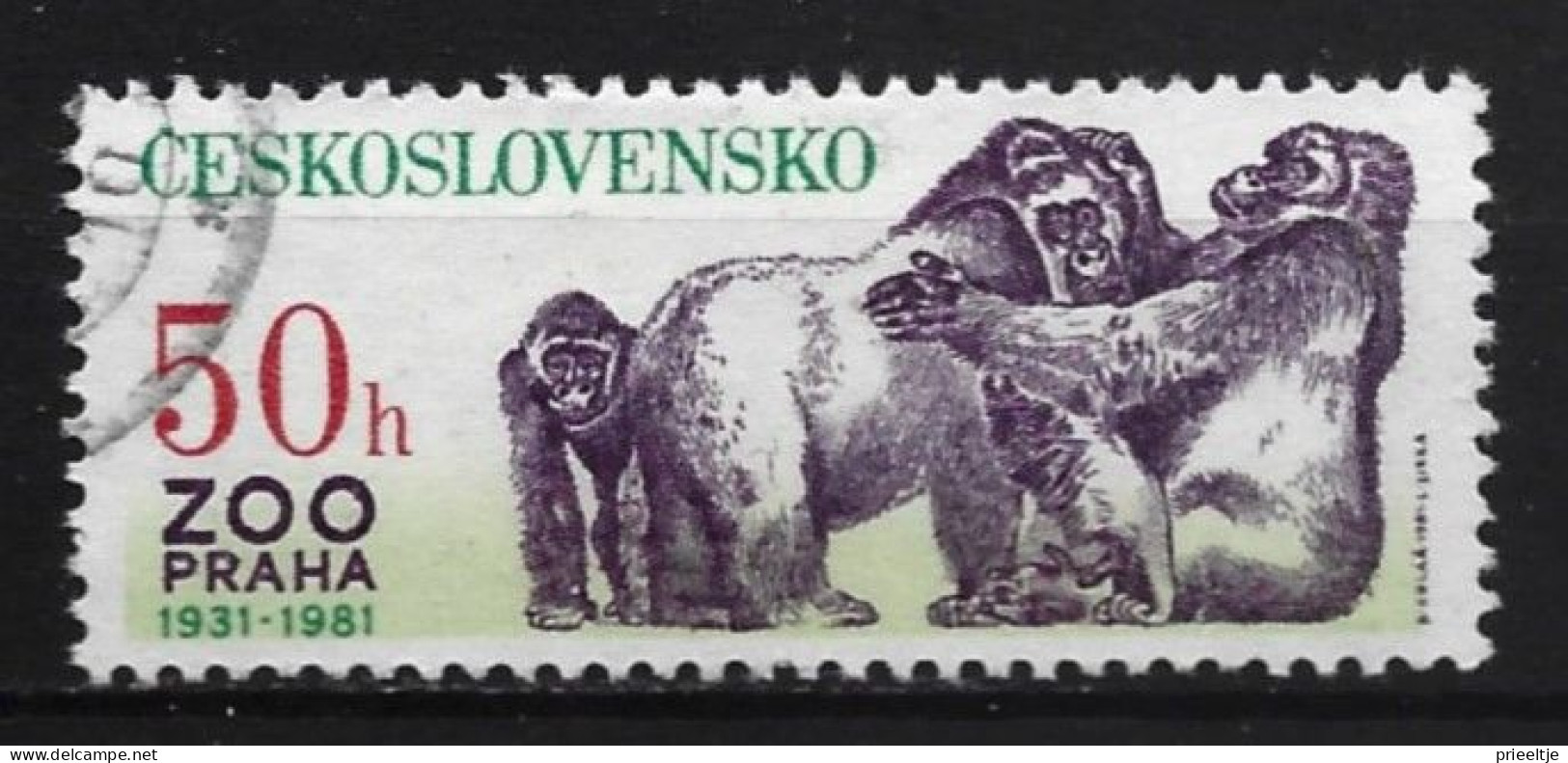 Ceskoslovensko 1981 Prague Zoo 50 Y.  Y.T.  2458 (0) - Usati