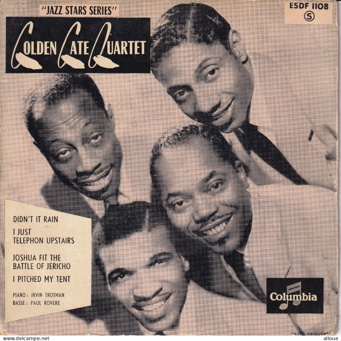 GOLDEN GATE QUARTET - FR SG - DIDN'T IT RAIN + 3 - Gospel En Religie