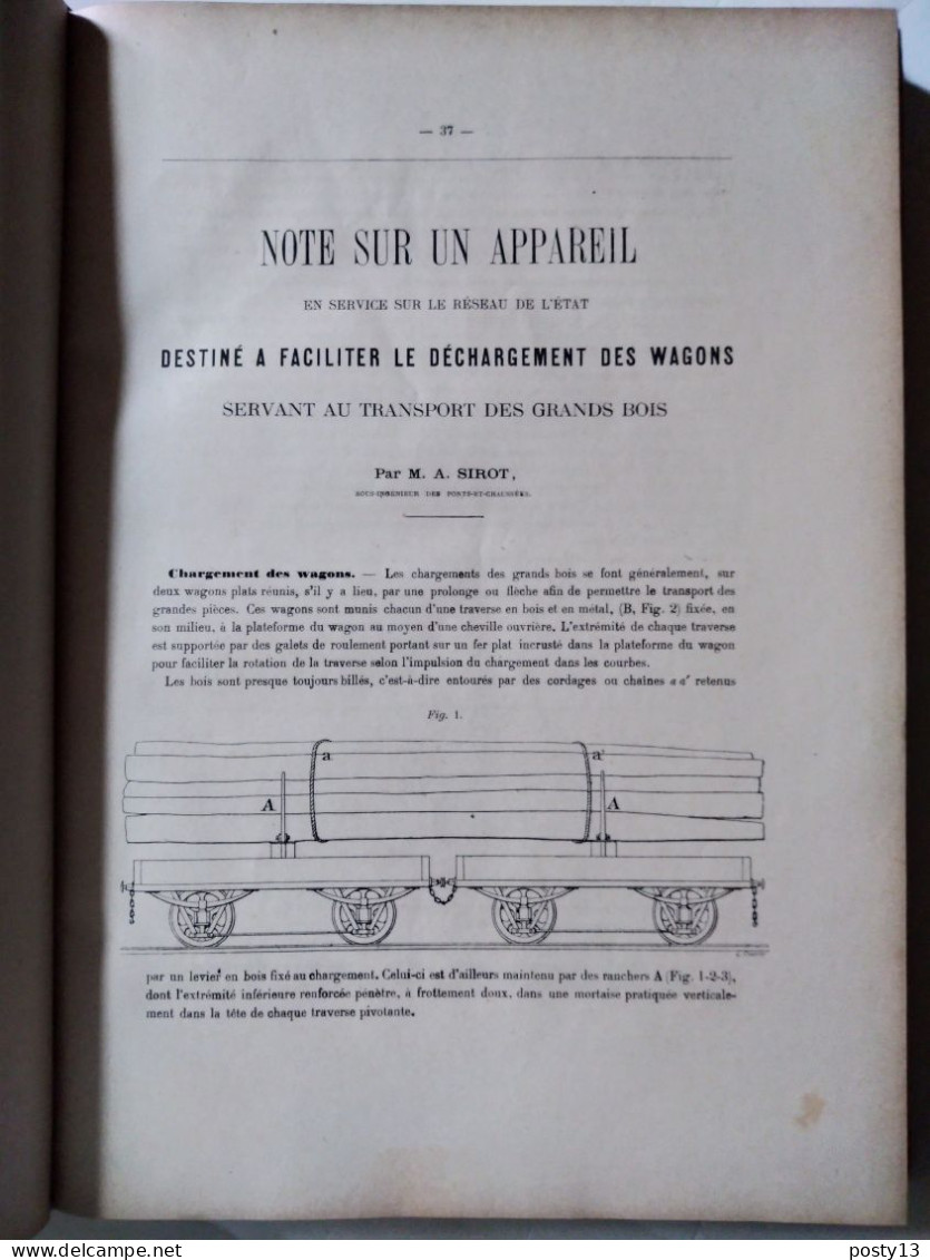 Revue Générale des Chemins de Fer et des Tramways - 1er semestre 1908.  Relié - Voir annonce