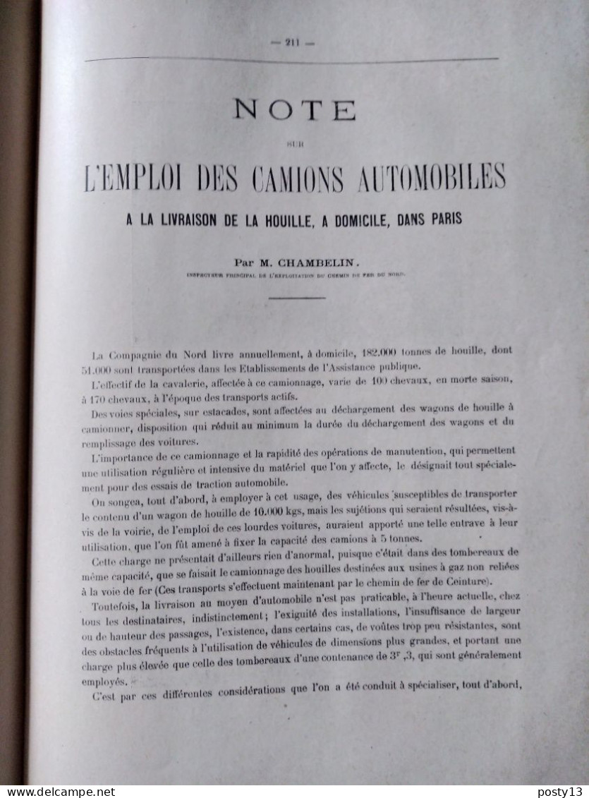 Revue Générale des Chemins de Fer et des Tramways - 1er semestre 1908.  Relié - Voir annonce