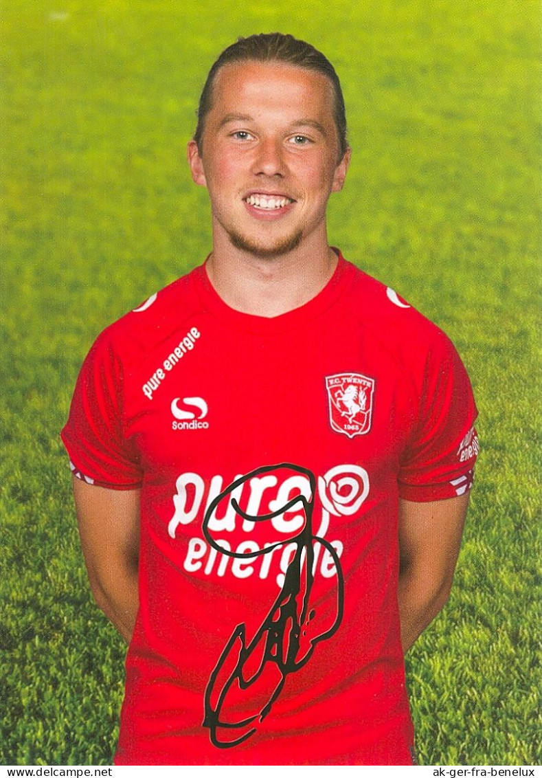 Fußball-Autogrammkarte AK Jeroen Van Der Lely FC Twente Enschede 17-18 Nijverdal Vendsyssel Hercules Utrecht Nederland - Autógrafos