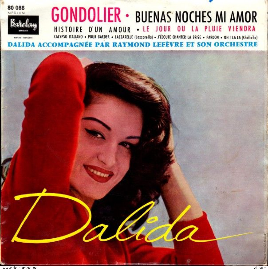 DALIDA  - FR 25 Cm  - GONDOLIER  + 9 - Formats Spéciaux