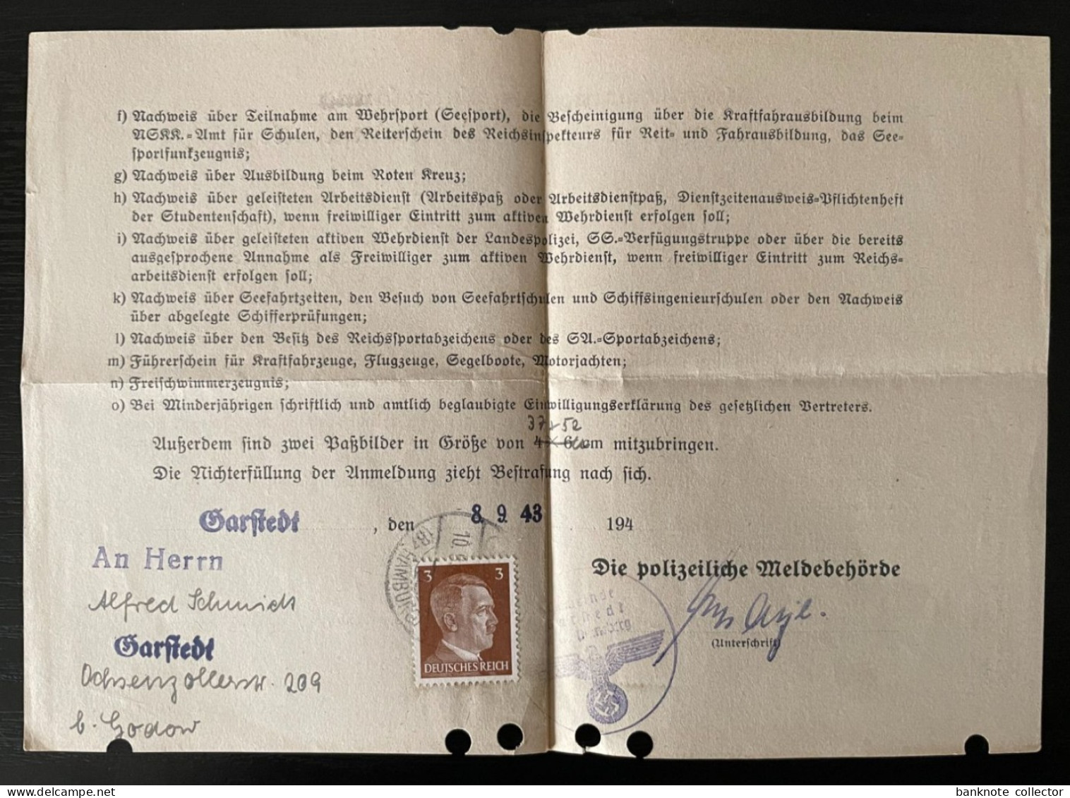 Deutschland, Germany - Deutsches Reich - viele Dokumente von einer Person 1936 - 44 !