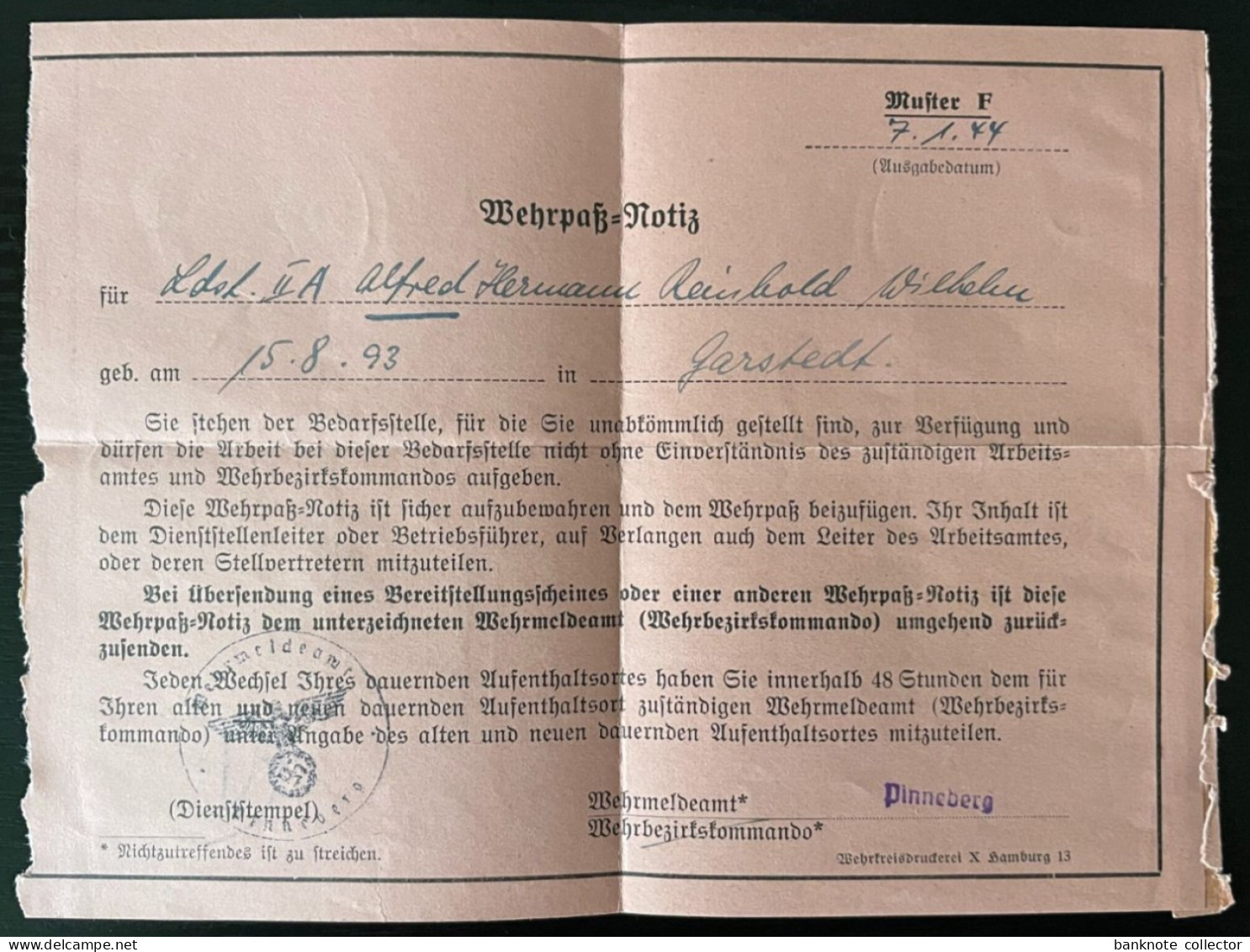 Deutschland, Germany - Deutsches Reich - viele Dokumente von einer Person 1936 - 44 !