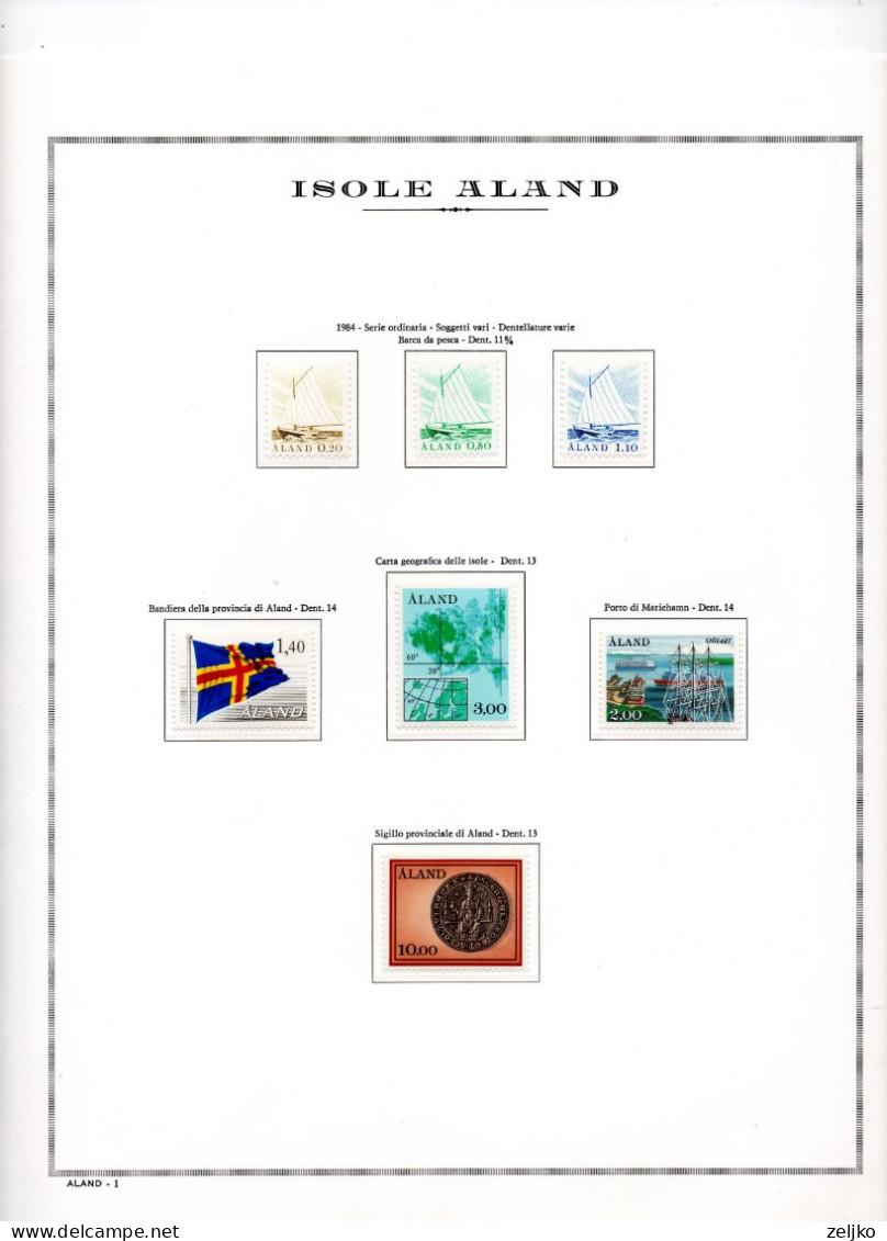 Aland, MNH Collection 1984 - 2002, See Description - Aland