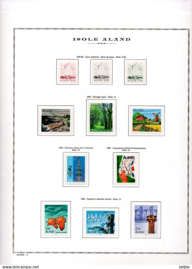 Aland, MNH Collection 1984 - 2002, See Description - Aland