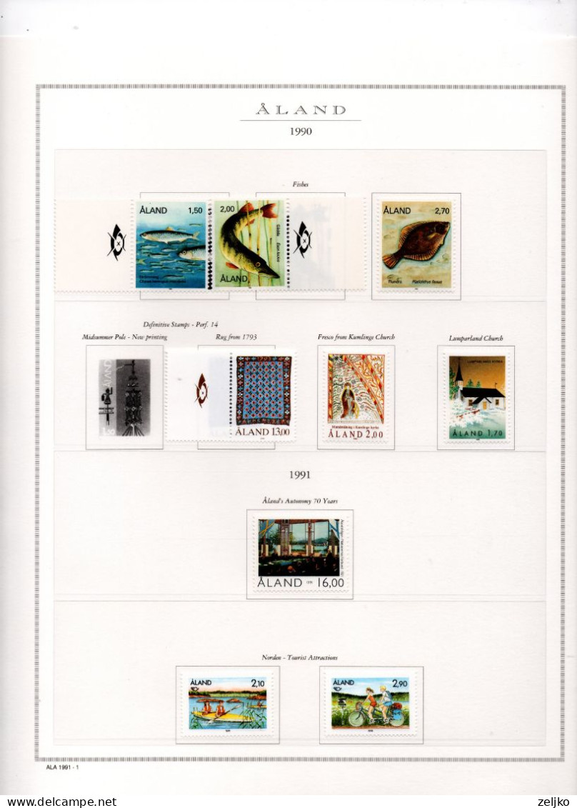 Aland, MNH Collection 1984 - 2002, See Description - Aland