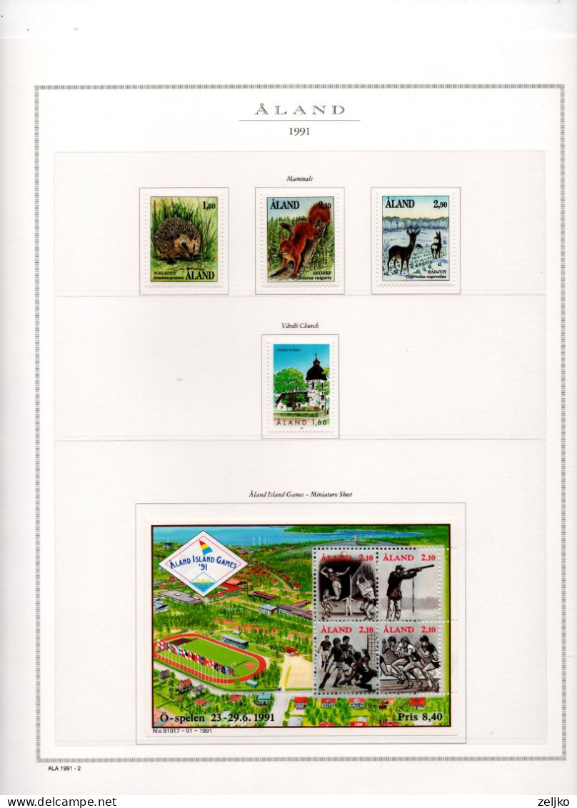 Aland, MNH collection 1984 - 2002, see description