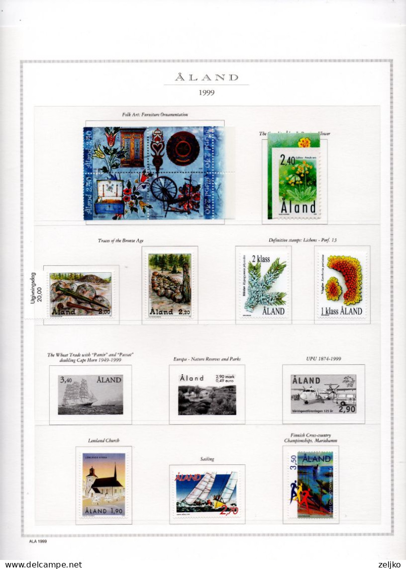 Aland, MNH collection 1984 - 2002, see description