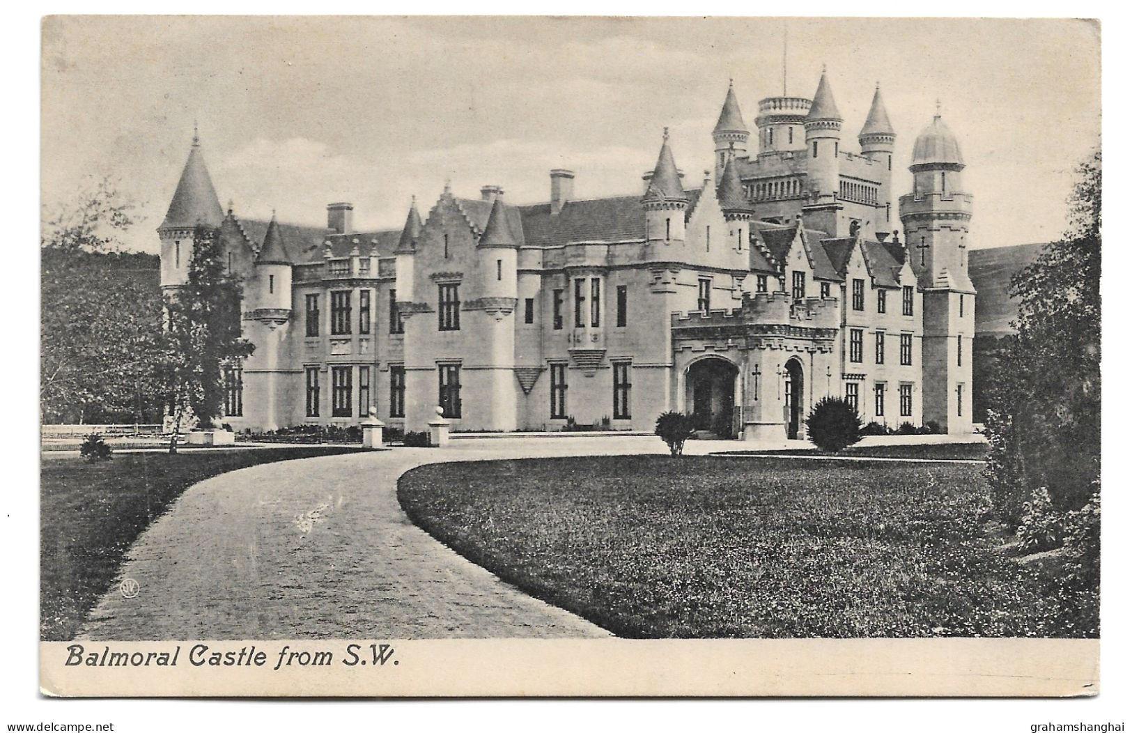 2 Postcards Lot UK Scotland Aberdeenshire Balmoral Castle Royal Residence Posted 1910 & 1931 - Aberdeenshire