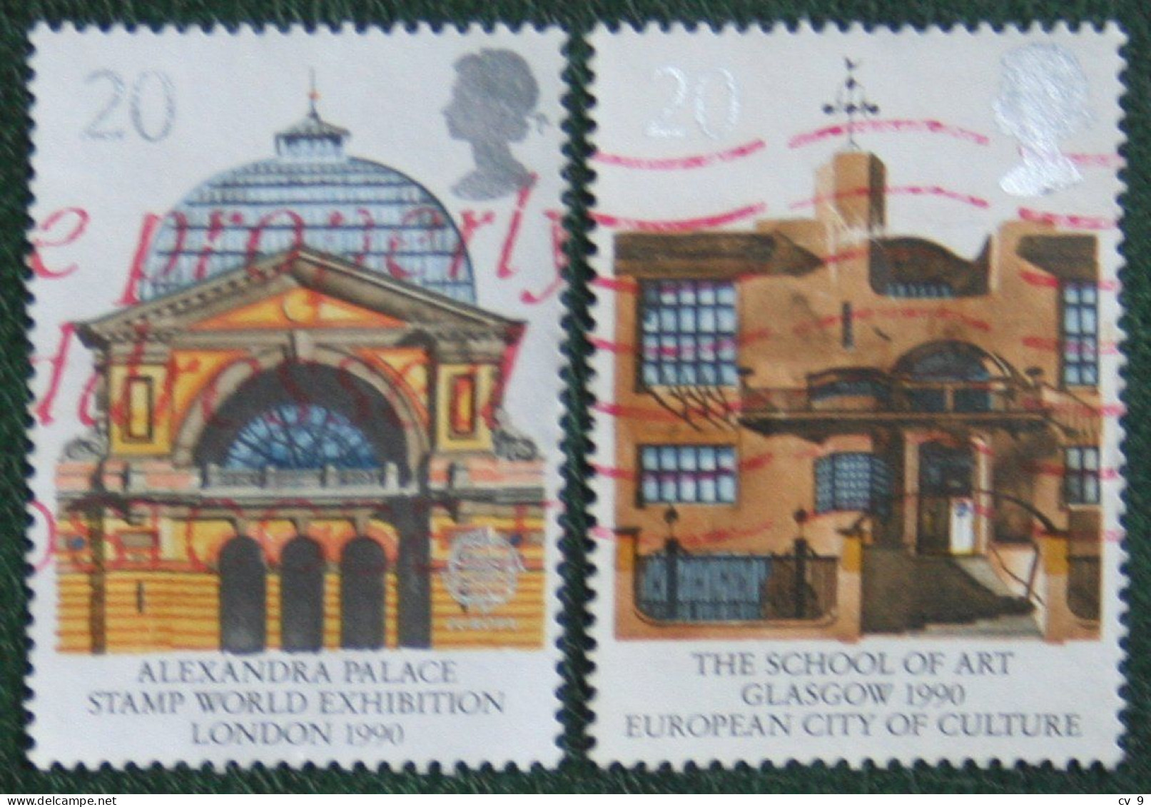 EUROPA Buildings London Glasgow (Mi 1261 1263) 1990 Used Gebruikt Oblitere ENGLAND GRANDE-BRETAGNE GB GREAT BRITAIN - Used Stamps