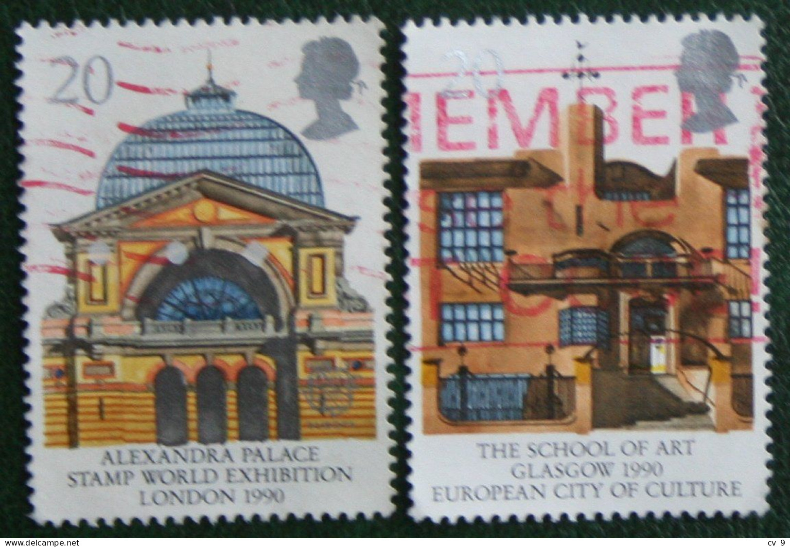 EUROPA Buildings London Glasgow (Mi 1261 1263) 1990 Used Gebruikt Oblitere ENGLAND GRANDE-BRETAGNE GB GREAT BRITAIN - Used Stamps