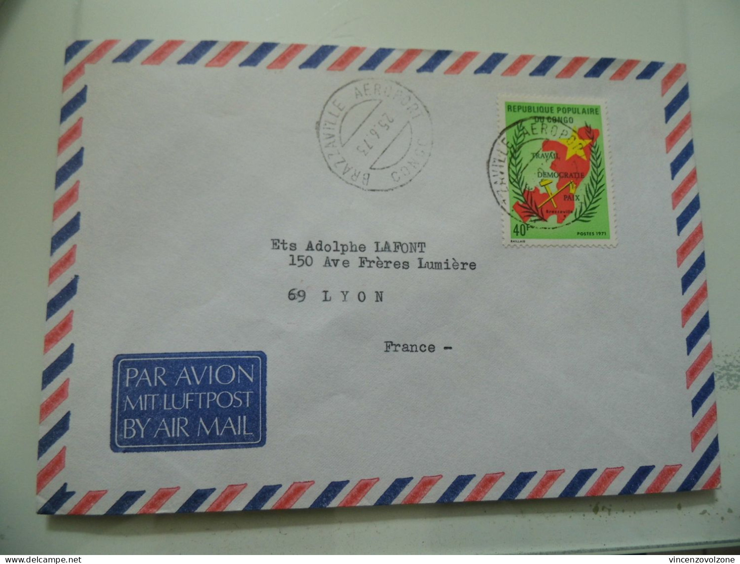 Busta Viaggiata  Per La Francia  1973 - Storia Postale