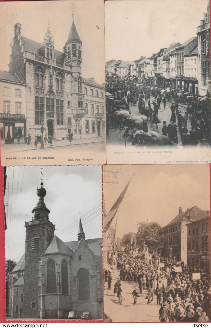 Binche - Lot de 40 cartes postales , toutes visibles , toutes époques