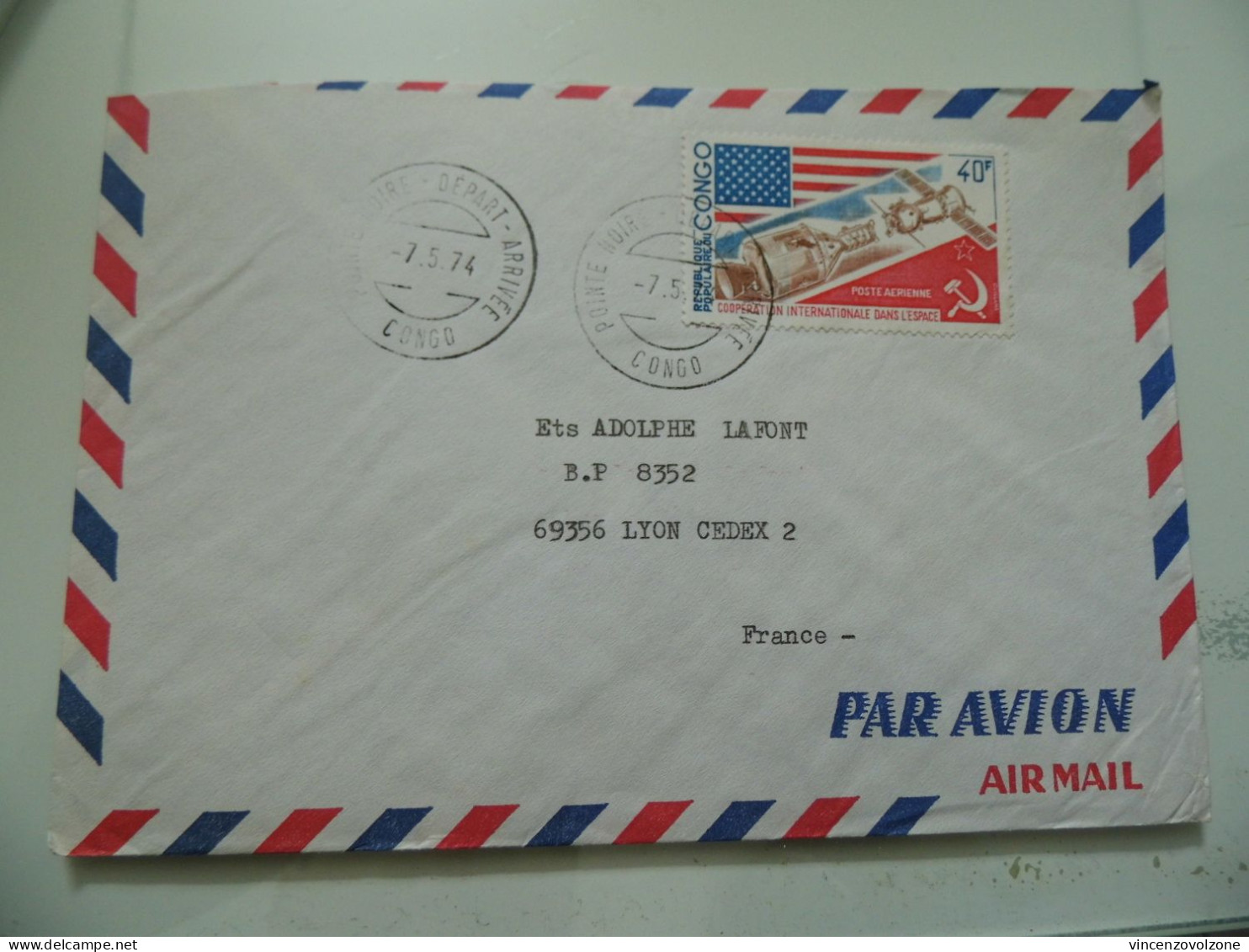 Busta Viaggiata  Per La Francia  1974 - Storia Postale