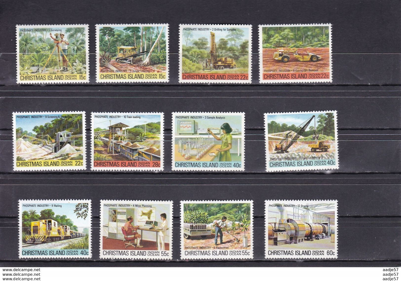 Christmas Island 1980 - 1981 Phoshate  Industry MNH ** 5825 - Minerals