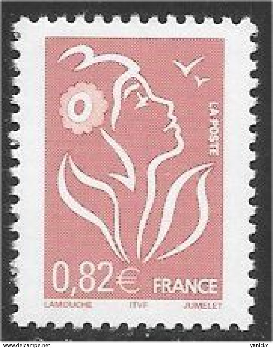 Marianne De Lamouche - 0,82 € - Lilas-brun - Type II - ITVF - (2005) - Y & T N° 3757 ** - 2004-2008 Marianne (Lamouche)