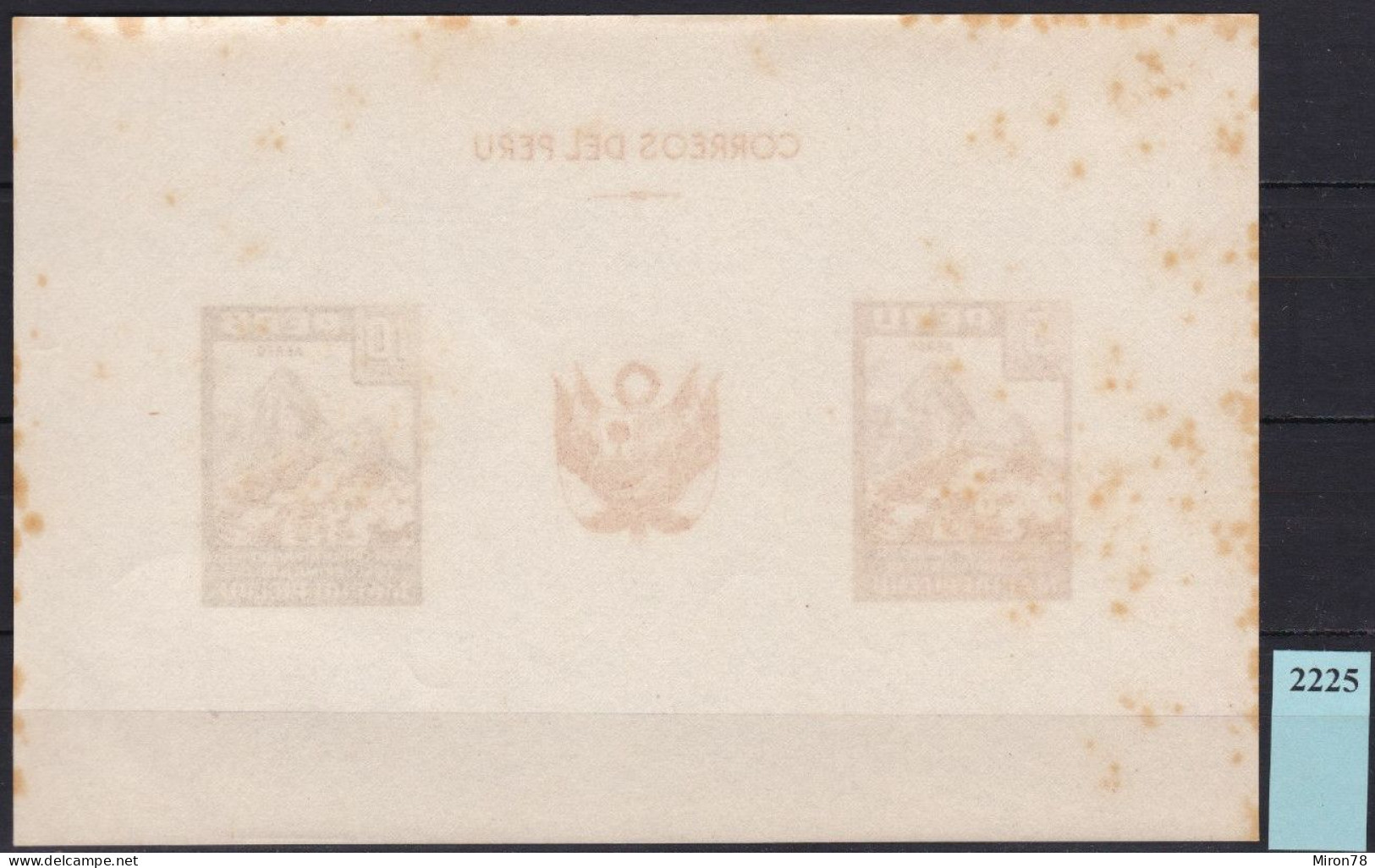 Peru Bl 4, Block Of 603, 604 ** From 1961, Slightly Stored, Brands Impeccable #c798 Lot33 - Peru