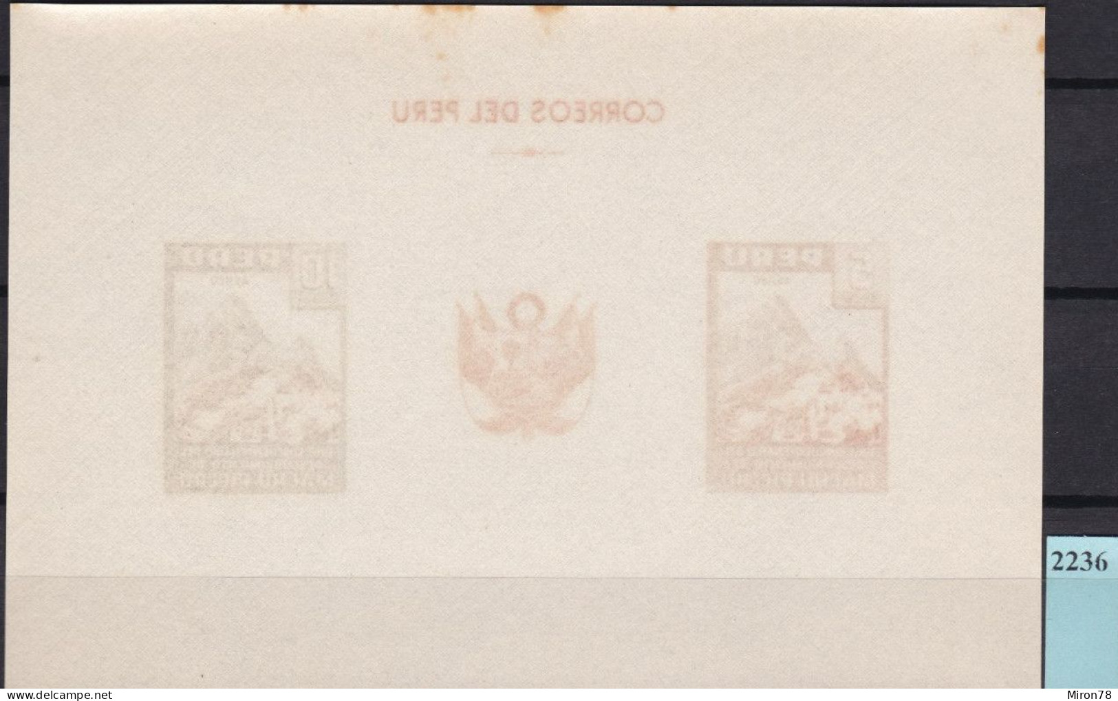 Peru Bl 4, Block Of 603, 604 ** From 1961, Slightly Stored, Brands Impeccable #c798 Lot39 - Peru