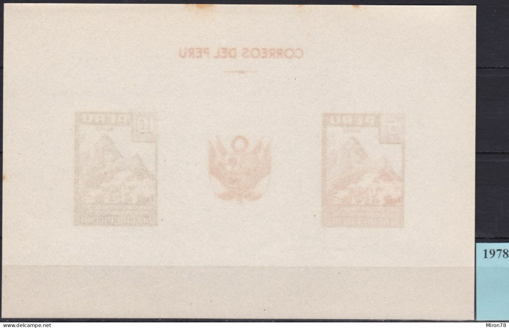 Peru Bl 4, Block Of 603, 604 ** From 1961, Slightly Stored, Brands Impeccable #c798 Lot42 - Peru