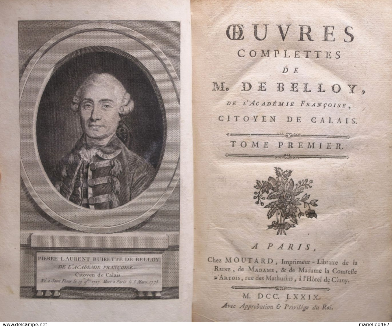 De BELLOY Œuvres Complètes 1779 - 1701-1800