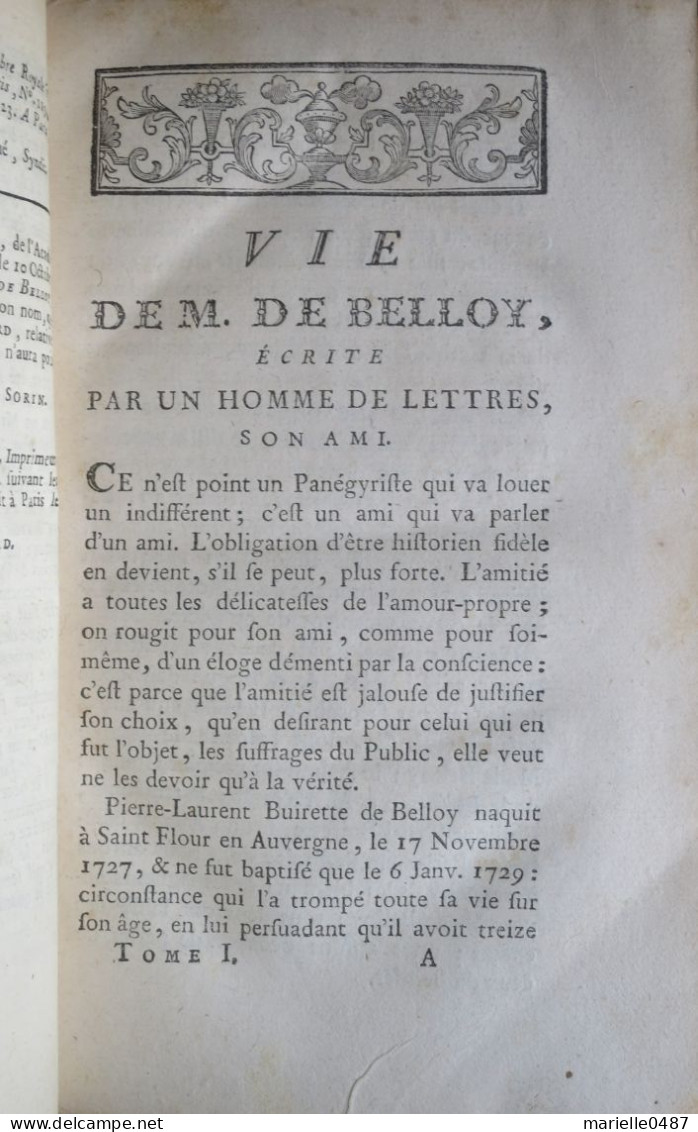 De BELLOY Œuvres Complètes 1779 - 1701-1800