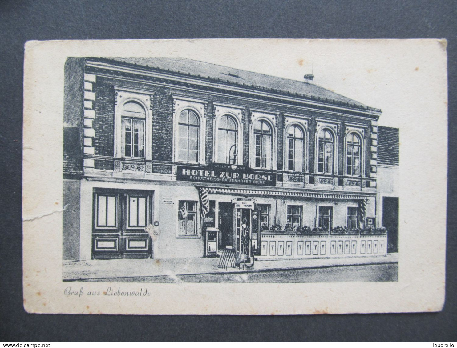 AK Liebenwalde Hotel Zur Börse Ca. 1940  // D*59214 - Liebenwalde