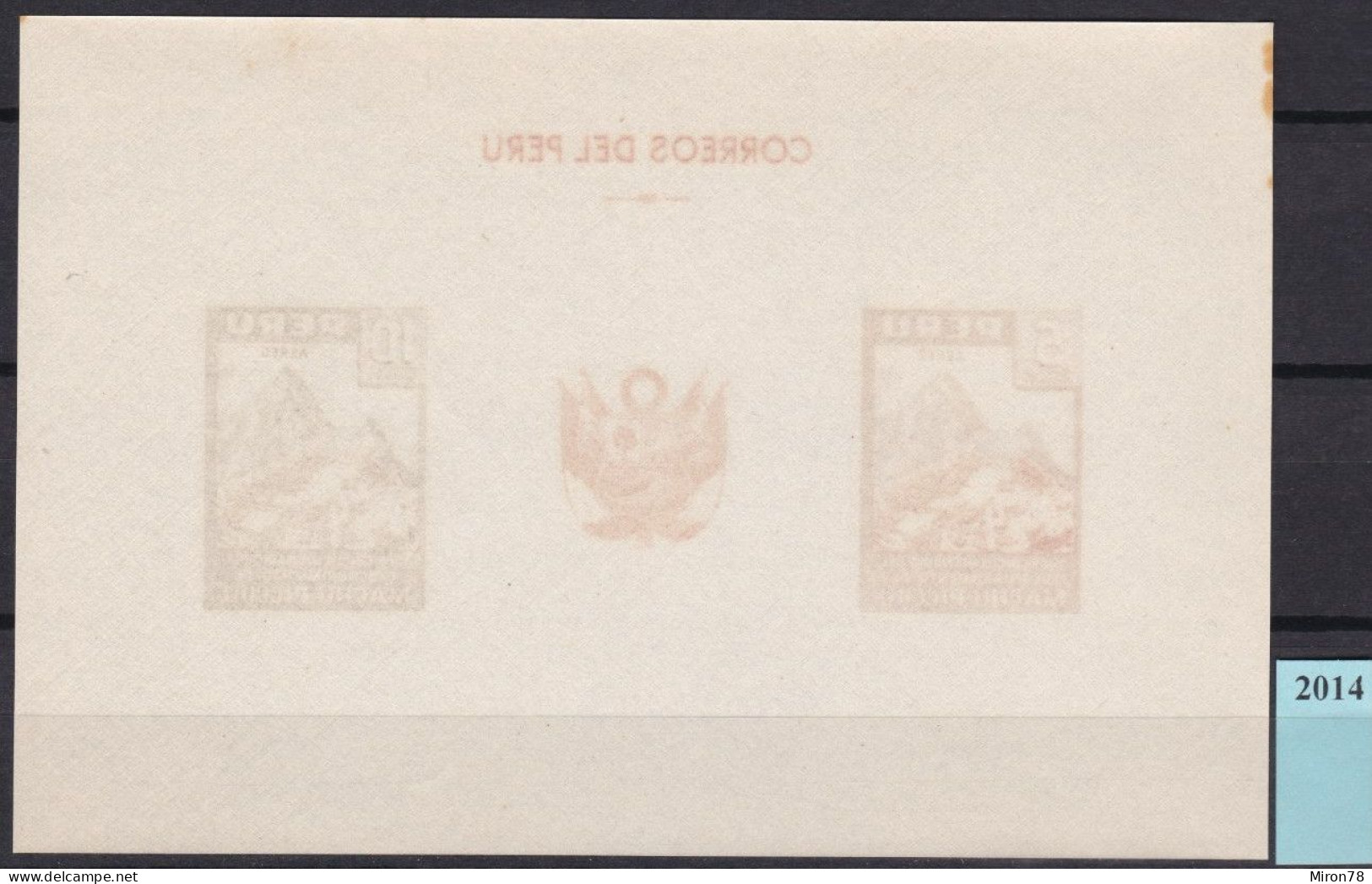 Peru Bl 4, Block Of 603, 604 ** From 1961, Slightly Stored, Brands Impeccable #c798 Lot43 - Peru