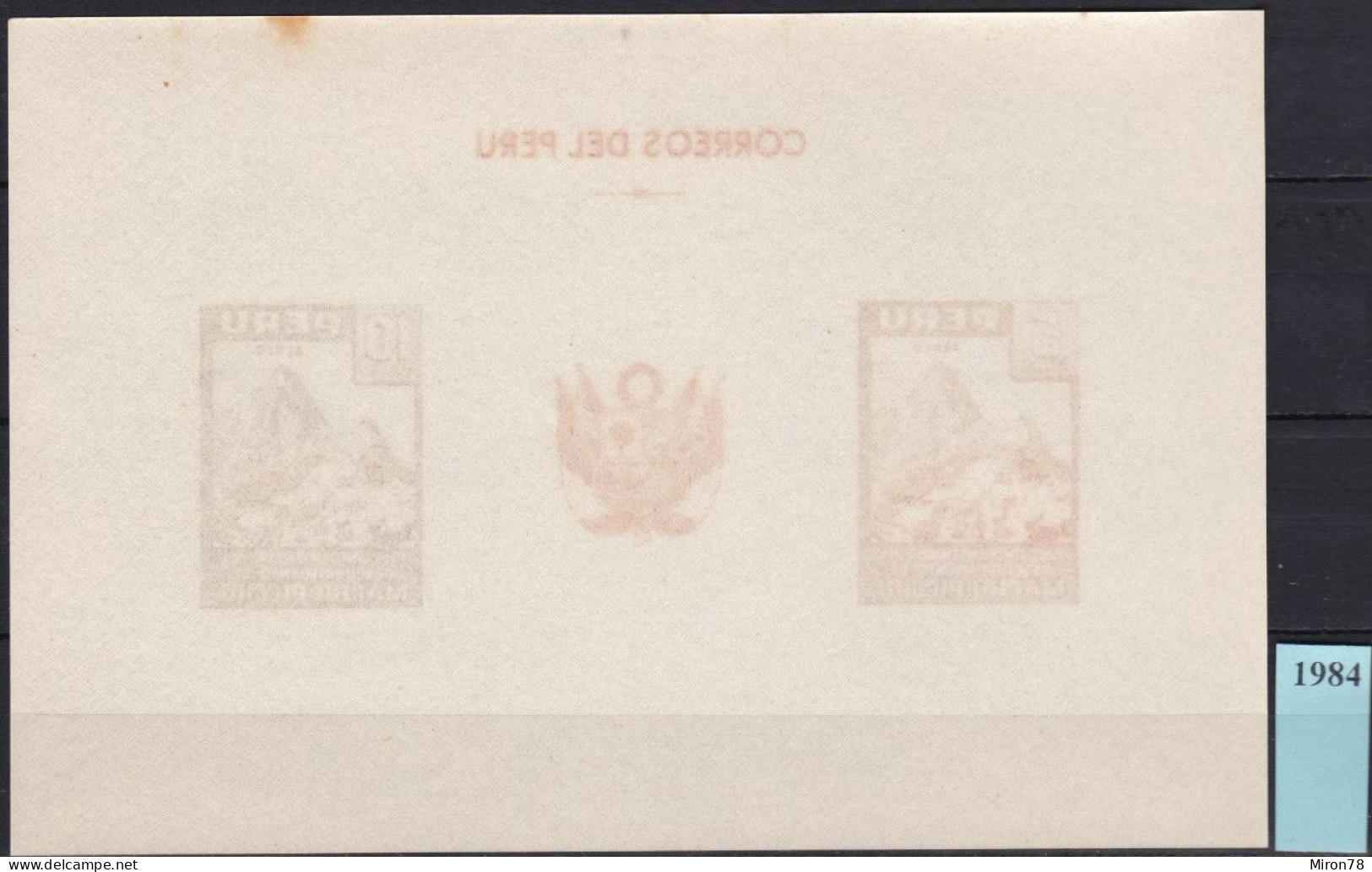 Peru Bl 4, Block Of 603, 604 ** From 1961, Slightly Stored, Brands Impeccable #c798 Lot45 - Peru