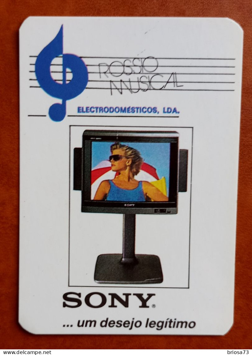 Calendrier De Poche, Sony. 1988 - Tamaño Pequeño : 1981-90