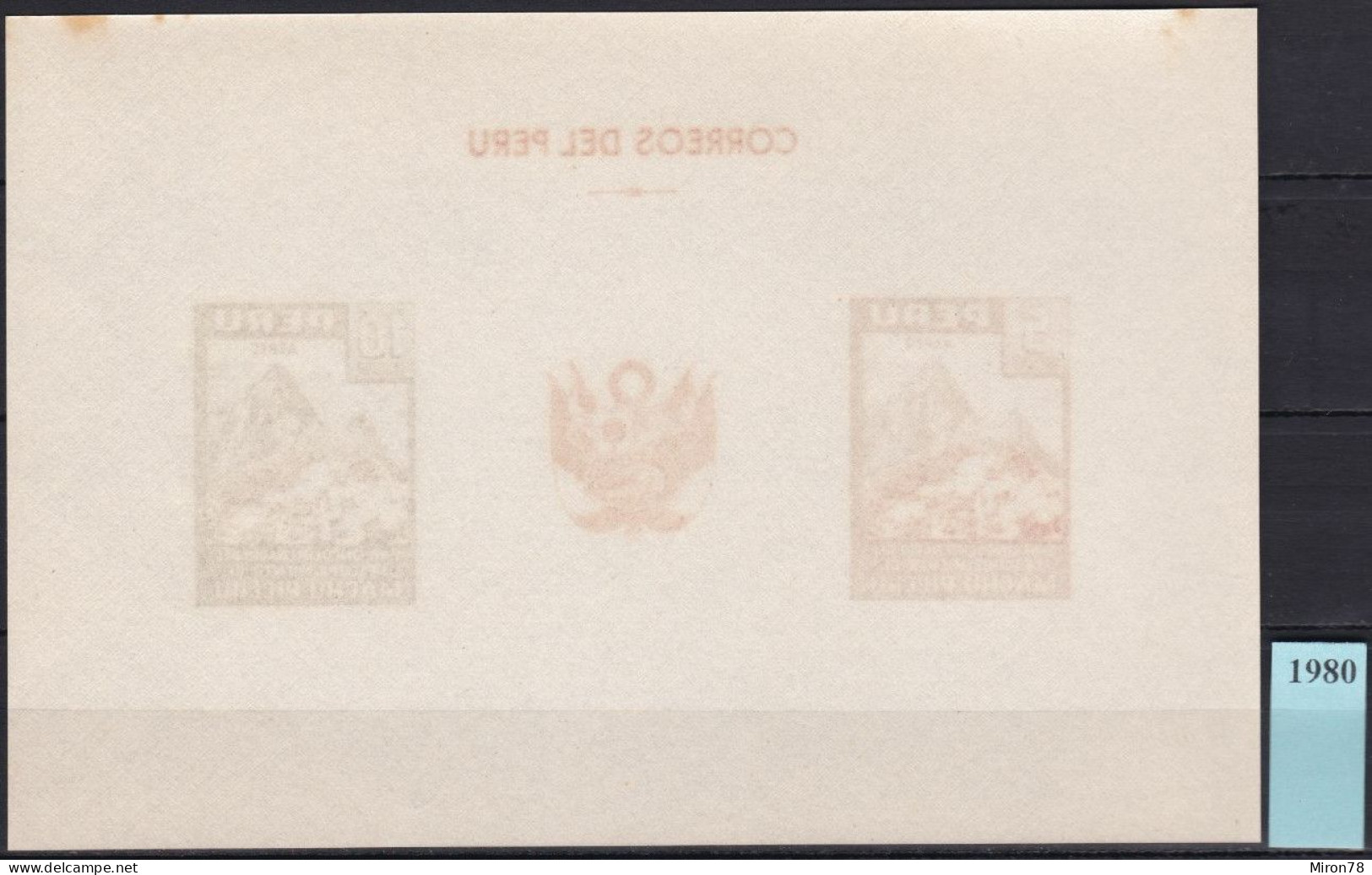 Peru Bl 4, Block Of 603, 604 ** From 1961, Slightly Stored, Brands Impeccable #c798 Lot49 - Peru