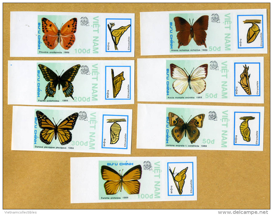 Vietnam Viet Nam MNH Imperf Stamps 1989 : Butterfly (Ms560) - Vietnam