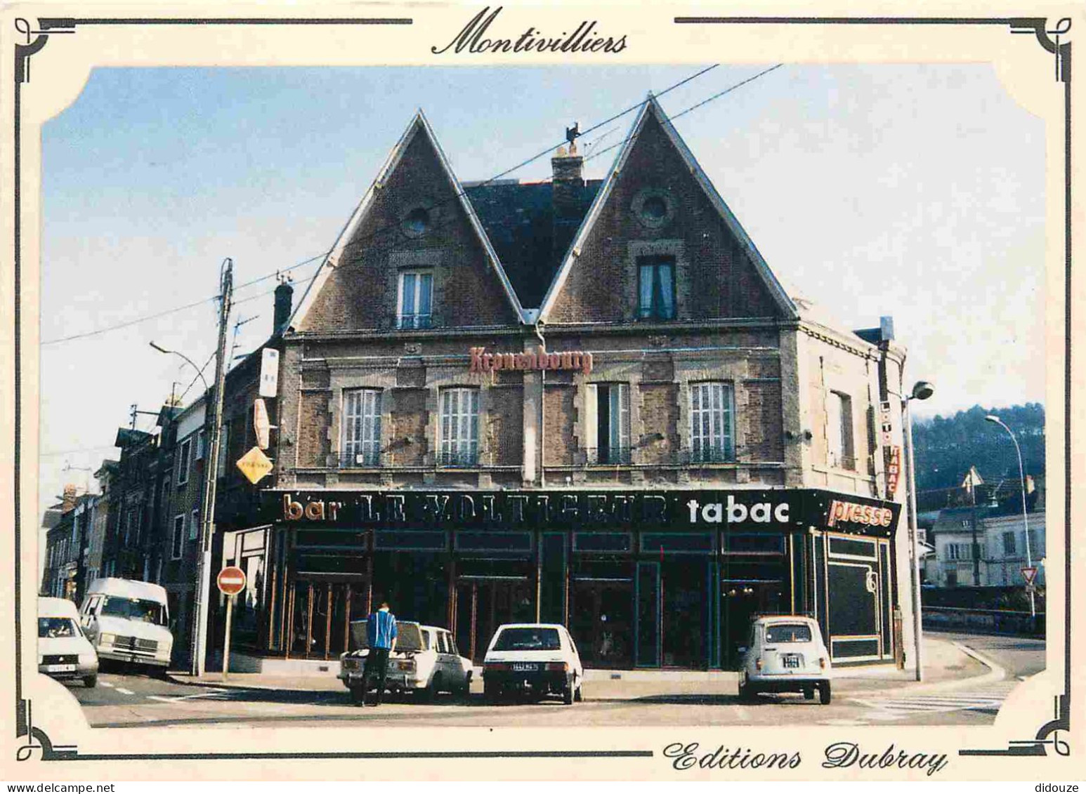 Automobiles - Montivilliers - Le Quartier De La Gare Et Le Bar-tabac Le Voltigeur - CPM - Voir Scans Recto-Verso - PKW