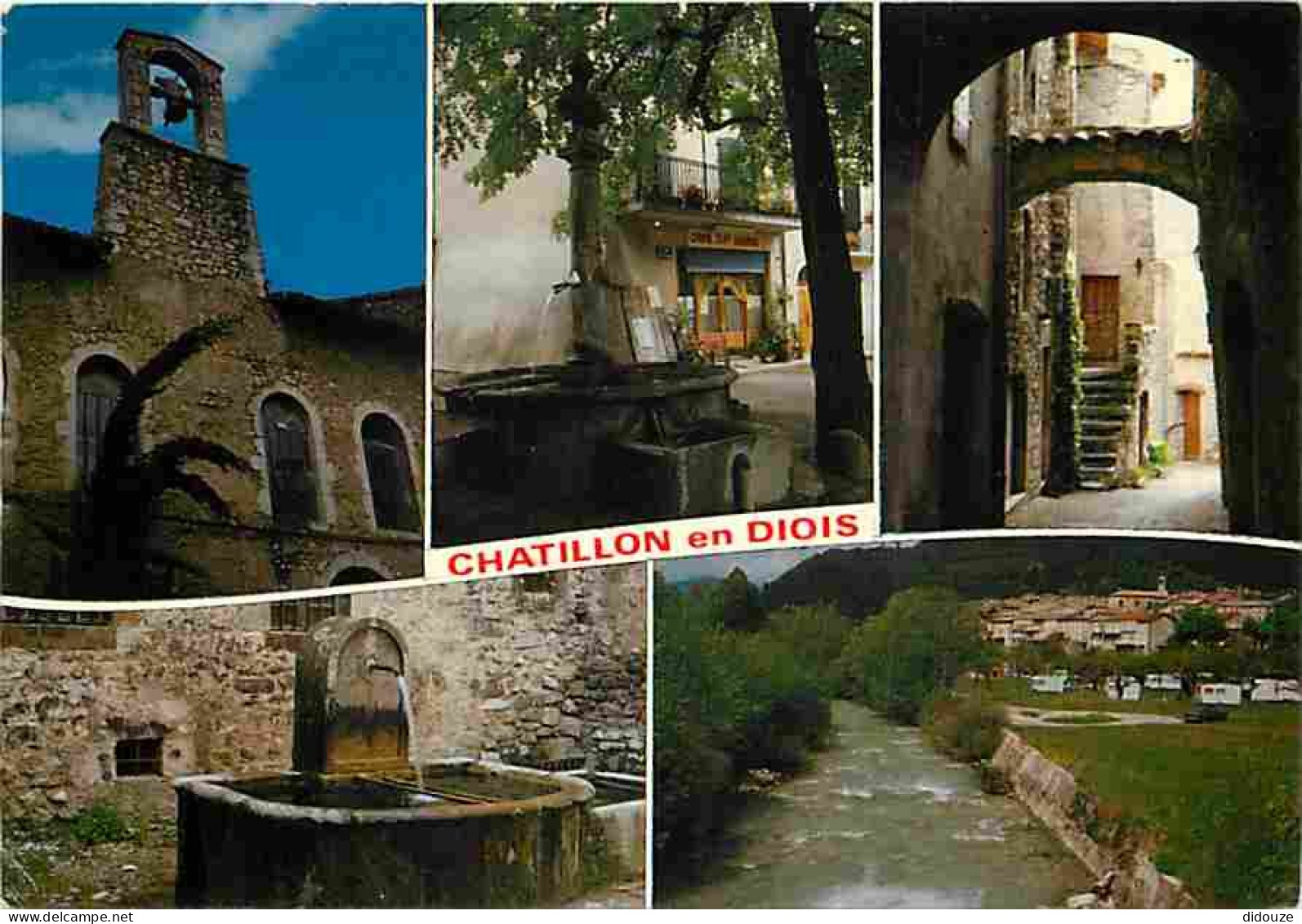 26 - Chatillon En Diois - Multivues - Fontaine - Vieilles Pierres - Flamme Postale De Chatillon En Diois - CPM - Voir Sc - Châtillon-en-Diois