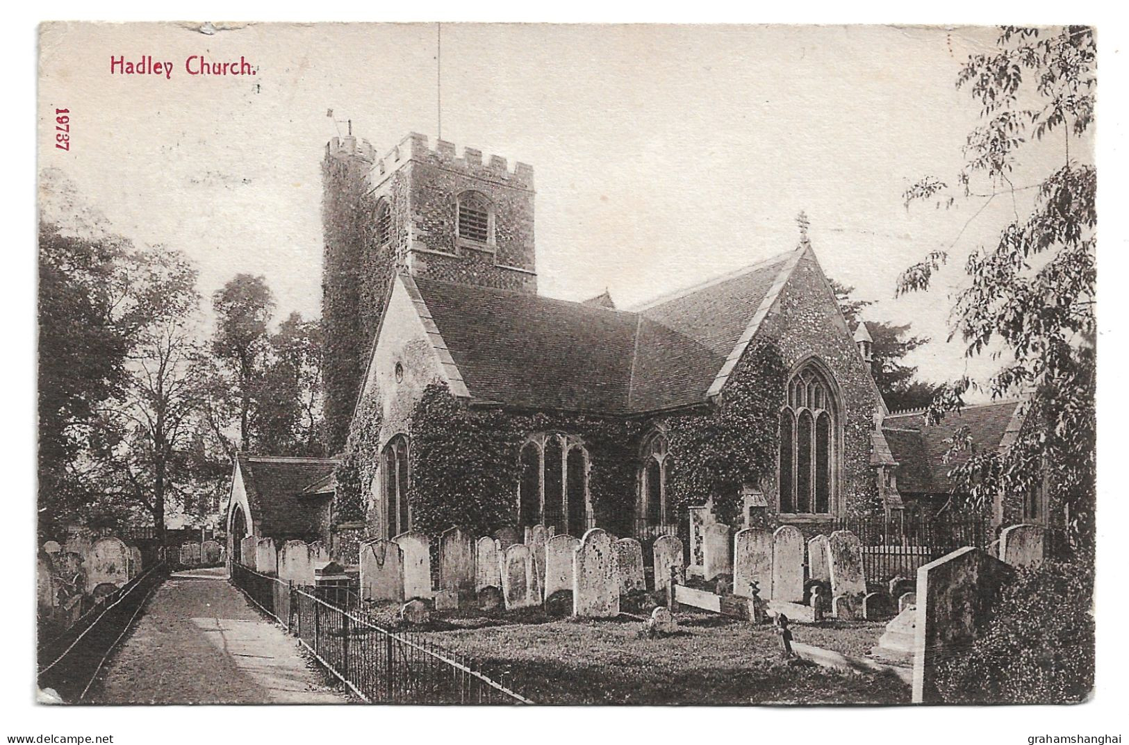 Postcard UK England London Hadley Church Now Monken Hadley Church Posted 1911 - London Suburbs