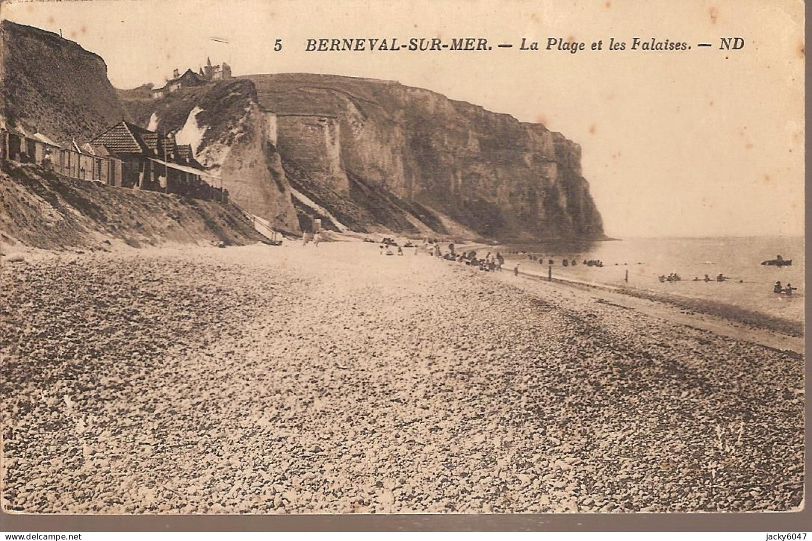 76 - Berneval-sur-Mer - La Plage Et Les Falaises - Berneval