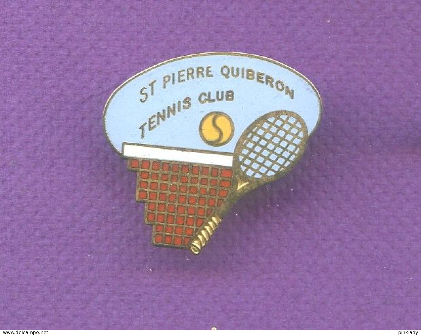 Rare Pins Tennis Club St Pierre Quiberon Morbihan Bretagne Egf Q578 - Tenis