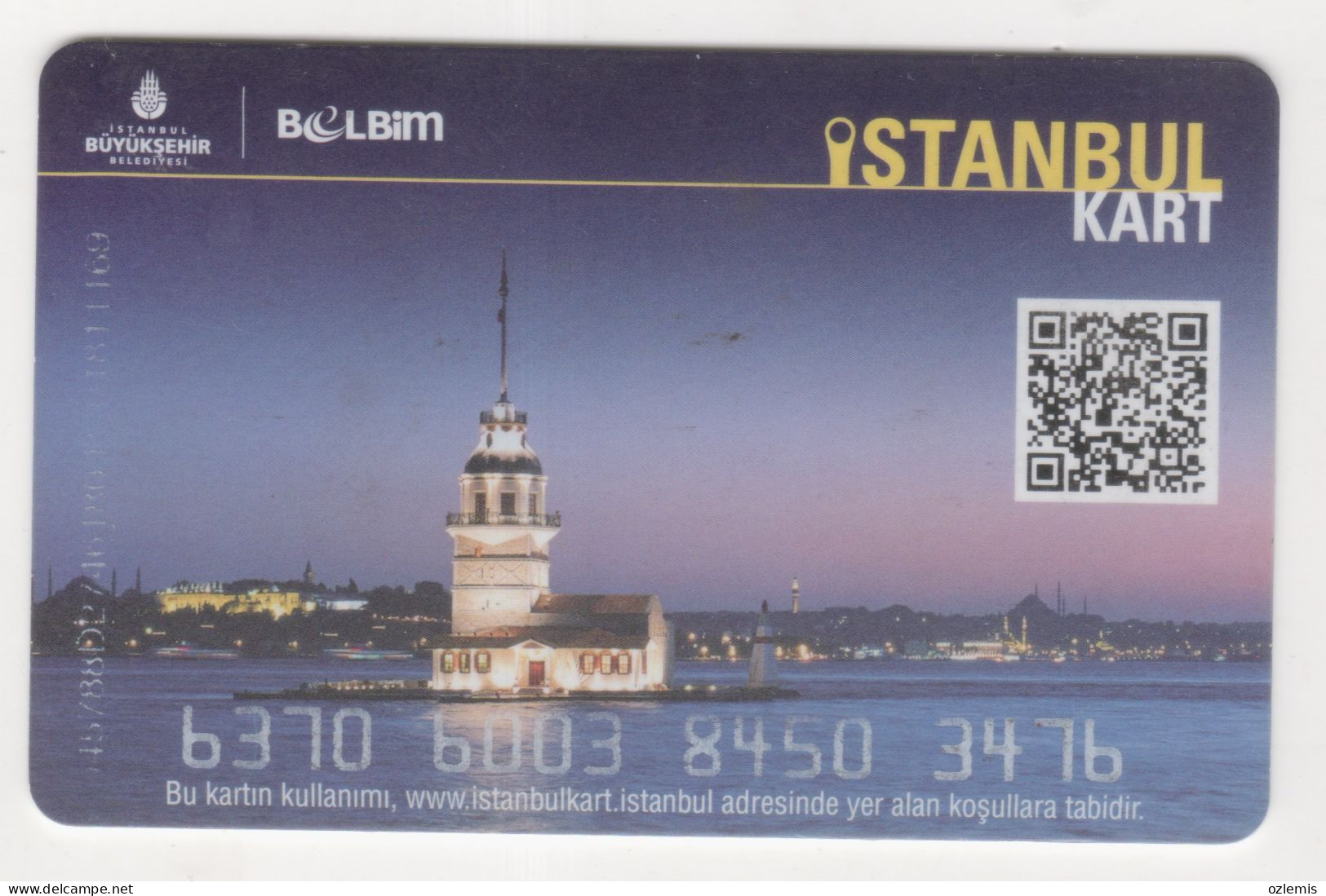 TURKEY,TURKEI,TURQUIE ,ISTANBUL,METRO, SUBWAY, BUS, PASSENGER FERRY, TRAM ,PLASTIC CARD - Non Classificati