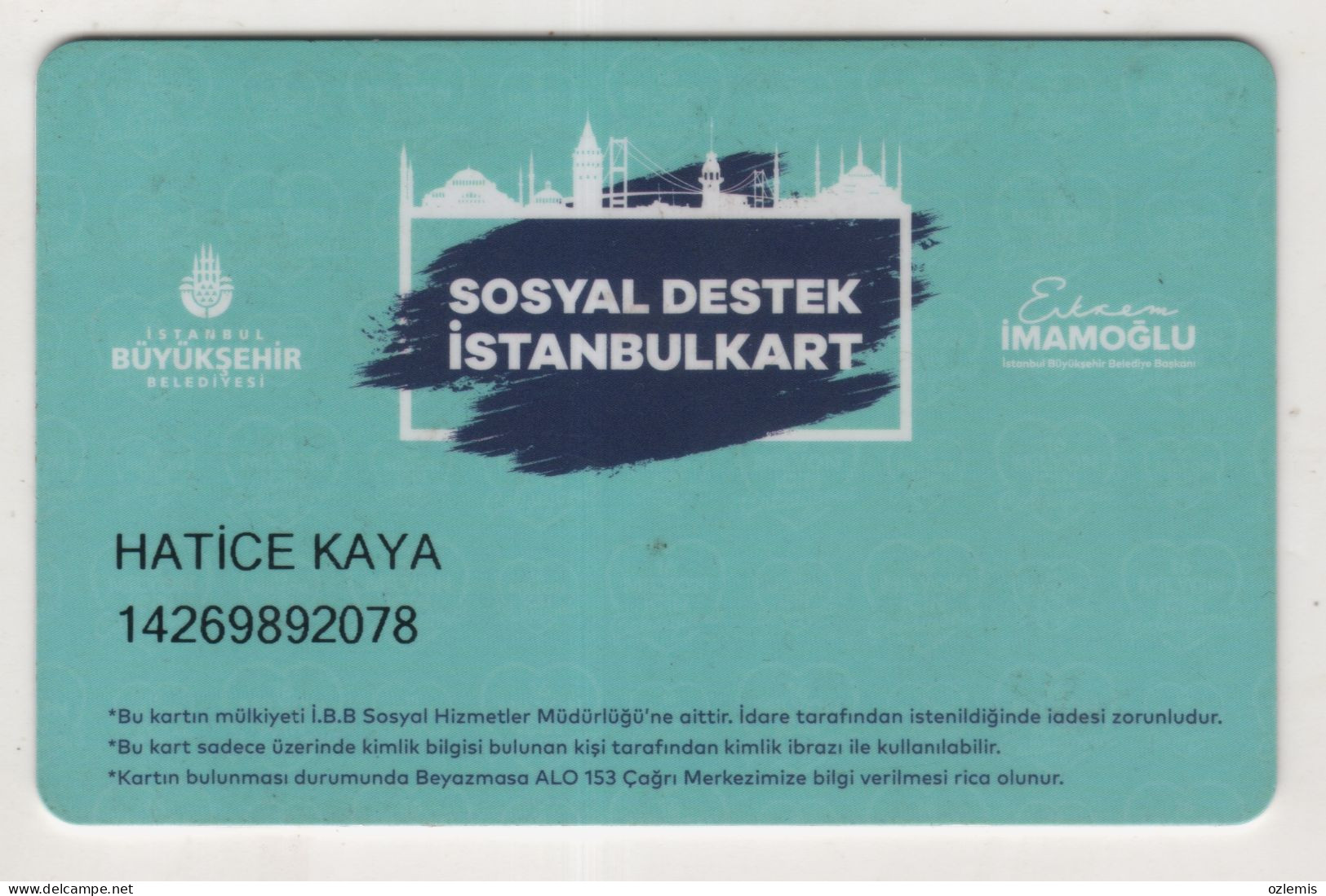 TURKEY,TURKEI,TURQUIE ,ISTANBUL,METRO, SUBWAY, BUS, PASSENGER FERRY, TRAM ,PLASTIC CARD - Non Classés