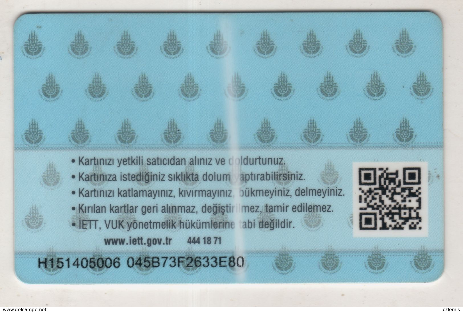 TURKEY,TURKEI,TURQUIE ,ISTANBUL,METRO, SUBWAY, BUS, PASSENGER FERRY, TRAM ,PLASTIC CARD - Non Classés