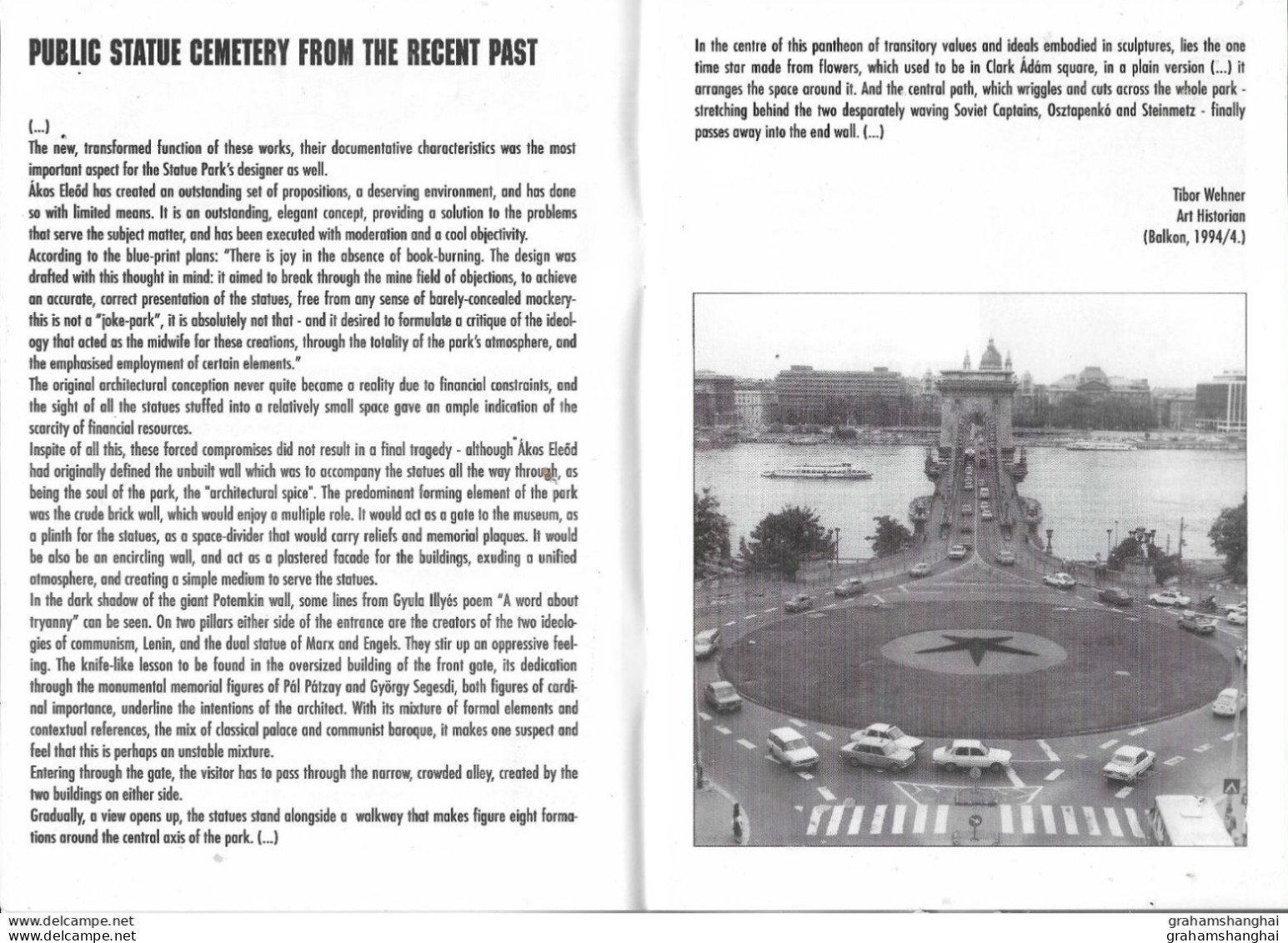 Statue Park - Gigantic Memorials From The Communist Dictatorship Budapest Hungary Guide Book Photos - 1950-Heden